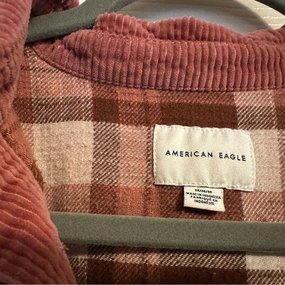American Eagle Outfitters Rust Corduroy Utility Jacket - Picture 3 of 8